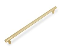 BUKOBYHE 6 Pack 11-5/16 inch（288mm） Kitchen Cabinet Handles Brushed Brass Knurled Cabinet Pulls Gold Drawer Pulls Kitchen Hardware