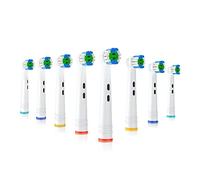 BUKURII Daily Clean Replacement Heads for Oral B Braun Electric Handle,8Pcs