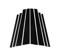 BUKYYY Car Pillar Sticker Decal for BMW X5 E53 2000-2006, Window Trim Cover B/C Column Center Stickers Side Door Casement Exterior Accessories