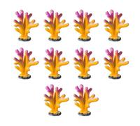 BULAIDAI 10lots Artificial Corals Fishes Tanks Decorations Corals Aquariums Ornaments for Bettas Fish Tanks Decoration Home Fish Tanks Decoration