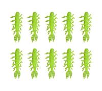 BULAIDAI 10pcs High Buoyancy Shrimp Soft Lures with Realistic Detailing and Curved Tail Artificial Baits for Freshwater Saltwater Shrimp Lures for Anglers