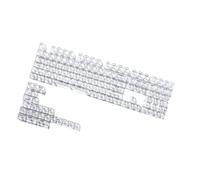 BULAIDAI 132Key 10mm Height Translucent Keycaps Side/Top Print for Color Lighting in Gaming and Environment High Transparency