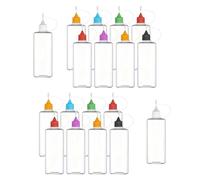BULAIDAI 18 Multicolor Leak-Proof Squeeze Bottles Food Safe Tips for Precise Baking & Kitchen Decor Multiple Color Kitchen Tool