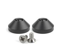 BULAIDAI 2Pcs Mechanical Keyboard Feet Anodized Aluminum Metal for Case with Screws Blue Black Gold Green Purple Red Sil Cone