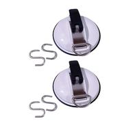 BULAIDAI 2x Heavy Load Bearing Vacuum Suction Cup Hook for Secure Attachments Vehicles Tents Car Roof Top Cargo Camping Necessary Car Interior Clips