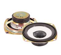 BULAIDAI 3Inch Speakers 5W 4Ω White Cone Blistered Edges Horn Full Frequency Woofer Loudspeaker Horn Set Full Frequency
