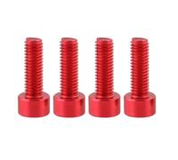 BULAIDAI 4pcs Bicycles Water Bottles Cage Screws Thread Light Weight Fixing Bolt Fixed Screw Road Bike Accessories Bicycles Water Bottles Mounting Bolt