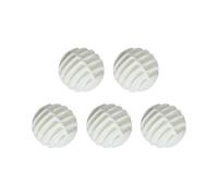 BULAIDAI 5Pcs Light Weight Striped Practice Golfs Balls Synthetic Rubber Hollow Striped Golfs Training Ball for Compact Spaces for Driving Range Swing Practice Indoor