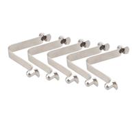 BULAIDAI 5Pcs V-Shaped Spring Buckle Push Button Clips Locking Tube Pins for Paddle Board Tent Poles Metal Telescopic Spring Clip