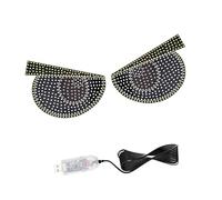 BULAIDAI Adjustable Demons Eye LED Front Rear Window Light 11 Lighting Modes USB Powered Automotive Decoration for Cars Trucks Anti Collision LED