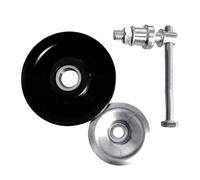 BULAIDAI Auto Compressor Tensioner Pulley General Fit Metal Rubber Construction Maximizes Cooling Output Quick Installation Strong Systems Tensioner