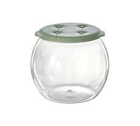 BULAIDAI Clear See Through Storage Container That Doubles As a Seat for Easy Access to Items Living Room and Bedroom Kid-Safe Easy Handle for Movement