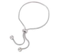 BULAIDAI Contemporary Copper Snake Chain Adjustable Slider Beaded Links All Day Comfort Jewelry Accessory Quick Adjust Copper Bead