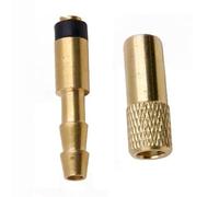 BULAIDAI Copper Threaded Air Chuck Adapter with Anti-Leak Design for Auto Motorcycle Tire Valves Barbed Inflation Connector Brass Tire Extension