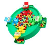 BULAIDAI Durability Frogs Bean Game Greedy Frogs Eating Bean Toy for Kids Interactively 2 Player Color Sorting Activity High Strength Educational Toy