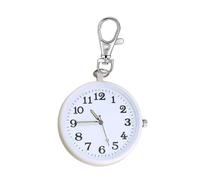 BULAIDAI Ergonomic Unisex Keychain Pocket Watch with Large Clear Number for Easy Reading Design Outdoor Travel Essential Elderly Friendly Keychain Watch