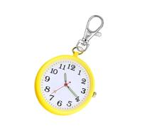 BULAIDAI Ergonomic Unisex Keychain Pocket Watch with Large Clear Number for Easy Reading Design Outdoor Travel Essential Elderly Friendly Keychain Watch