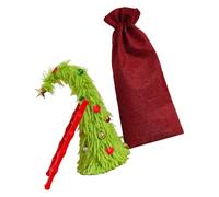 BULAIDAI Flexible Miniature Christmas Tree Set Decoration for Tabletop Mantels Home Easy Assembly Ornament Sustainable Bendable Christmas Table Decoration