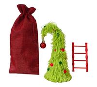 BULAIDAI Flexible Miniature Christmas Tree Set Decoration for Tabletop Mantels Home Easy Assembly Ornament Sustainable Bendable Christmas Table Decoration