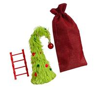 BULAIDAI Flexible Miniature Christmas Tree Set Decoration for Tabletop Mantels Home Easy Assembly Ornament Sustainable Bendable Christmas Table Decoration