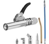 BULAIDAI Grease Coupler 10000PSI Working Pressure Quick Release Coupler with Easy to Handle for 1/8" NPT Gear Flat Head Nozzle for Precise Greasing Control