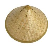 BULAIDAI Handwoven Hat for Adults Sun-shade Fisherman Rice PaddyHat Oriental Coolies BeachCap Photo Props Party Ninjashat Party Farmer Rice Straw
