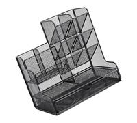 BULAIDAI Large Capacity Desk Pen Organisers with Drawer Multifunction Pen Cup Space Saving for Desk Storage Management Metal Desk Organizers