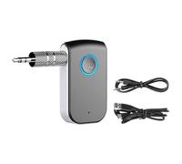 BULAIDAI Long Battery Life Car Adapter Equipped with Single Button Control High Sensitivity Microphone for Clear Calls in Car Music Adapter