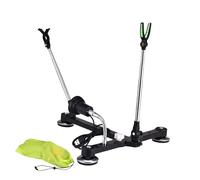 BULAIDAI Multifunctional Ice Fishing Rod Holder with Adjustable Angles Shelf Folding Retractable Ice Fishing Gear for Ice Banks Boats Fishing