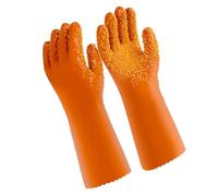 BULAIDAI Multipurpose PVC Work Gloves Acid Alkali Resistant Waterproof Oilproof Flexible Design for Mechanics Gardening Cleaning Long Lasting Labor Gloves