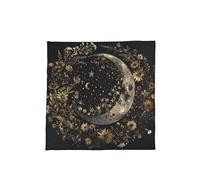 BULAIDAI Mystical Velvets Tarot Cloth for Divination & Spiritual Practice Soft Portable Mat with Occult Symbols Easy Washable Tarots Reading Tablecloth