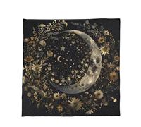 BULAIDAI Mystical Velvets Tarot Cloth for Divination & Spiritual Practice Soft Portable Mat with Occult Symbols Easy Washable Tarots Reading Tablecloth