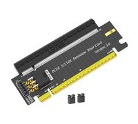 BULAIDAI PCIe 5.0 X16 Height Extender Card with LCP Materials Construction Supports 3 Gen4 Gen5 Devices Seamlessly Half to Full Height Risers