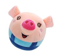 BULAIDAI Plush Piggy Dog Toy Vibrating and Bouncing Interactive Entertainment Teasing Ball for and Dogs Active Pet Toy