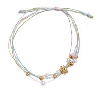 BULAIDAI Practical Handmade Colorful Ankle and Wrist Friendship Bracelets Decoration for All Ages Daily Use Casual Wear Friendship Bracelets