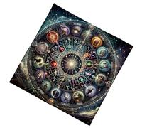 BULAIDAI Premium Tarot Table Cover Spiritual Ceremony Mat with Enchanting Patterns & Easy Care Machine Washable Tarots Cloth