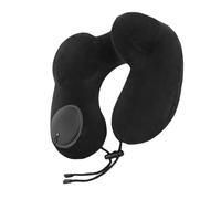 BULAIDAI Press to Inflate Form Neck Pillow for Long Journey & Relaxation, Light Weight Inflatable Travel Head and Neck Cushion Inflatable Travel Pillow