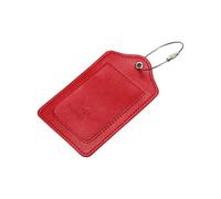 BULAIDAI PU Luggage Labels with Metal Rope and Hide Information Card Portable Identifier for Secure Travel Accessories Easy Install Labels PU