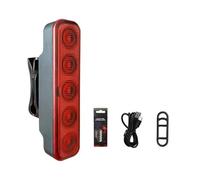 BULAIDAI Rechargeable Back Light with Movement Detectors Automatic Sensing Trail Back for Outdoor Sports Enthusiasts Night Cycling Bike