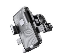 BULAIDAI Shockproof Scooter Bicycles Phone Holder Handlebar Mount None Obstructive Camera Design for 4.7-7.2 Inch Phones Upgraded Handlebar Clamp Mount