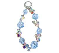 BULAIDAI Sparkling Beads Phone Necklaces Unique Designings Bag Charm Fashionable Wrist Strap with Crystals Pendant Present Mobile Chain Lovely & Functional Bag Charm Sparkling Beads Necklaces Wrist