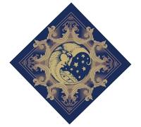 BULAIDAI Tarots Tablecloth Multifunction Divinations Table Cloth 50x50/60x60/75x75cm Board Game Oracles Card Pad Runes Table Mat Fortunes Telling Mat Table Cloth