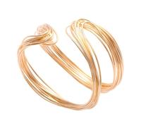 BULAIDAI Trendy Geometric Bangle Gold Wrist Chain Versatile Accessory for Various Occasion Iron Statement Wristlet