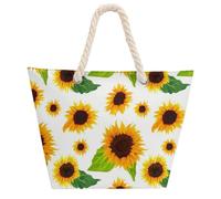 BULALABU Hemp Rope Tote Bag 600D Waterproof Oxford Fabric Reusable Extra Large Multipurpose DIY Customizable Bag for Daily Outing Shopping Travel Work