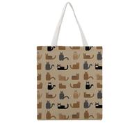 BULALABU Large Martin Canvas Tote Bag Double-Sided Print 38x41CM - Polyester Reusable Shopping Bag for Grocery Travel Camping, Stylish Shoulder Handbag for Women Men UK/Europe