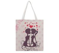 BULALABU Large Martin Canvas Tote Bag Double-Sided Print 38x41CM - Polyester Reusable Shopping Bag for Grocery Travel Camping, Stylish Shoulder Handbag for Women Men UK/Europe