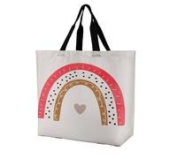 BULALABU One Shoulder Shopping Bag Polyester Reusable Large Capacity Lightweight Tote Bag Durable Grocery Bag for Supermarket Travel Camping Beach Gift for Family Friends UK Europe