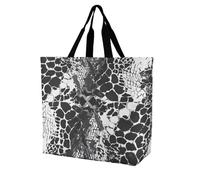 BULALABU One Shoulder Shopping Bag Polyester Reusable Large Capacity Lightweight Tote Bag Durable Grocery Bag for Supermarket Travel Camping Beach Gift for Family Friends UK Europe