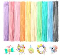 BULANGDE 500 Pcs Pastel Pipe Cleaners for Crafts - 6 mm Thick 12 inch Long