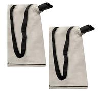 Bularie 2 Pack 127-7040 Leaf Blower Vacuum Bag Compatible with To ro 51574 51592 51593 51602 51609 51619 51621 - Metal Bottom Zip Debris Collection Vac Bag Replaces 137-2336 108-8994
